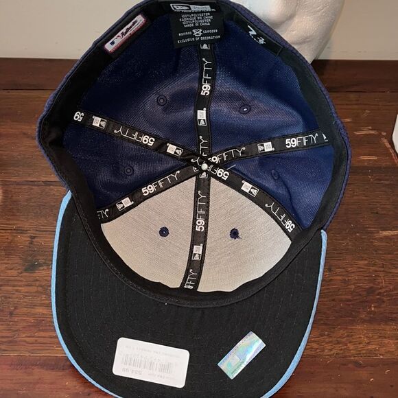 New Era Spring Training Sunburst Tampa Bay Rays Fitted Baseball Cap Low Profile - Picture 2 of 5